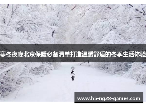 寒冬夜晚北京保暖必备清单打造温暖舒适的冬季生活体验